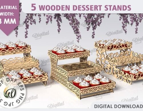 paquete-de-soportes-de-postre-de-madera-creativo-digital Paquete De Soportes De Postre De Madera Creativo Digital