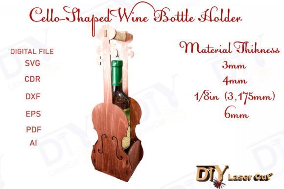 Portabotellas De Vino En Forma De Celofan Creativo Digital