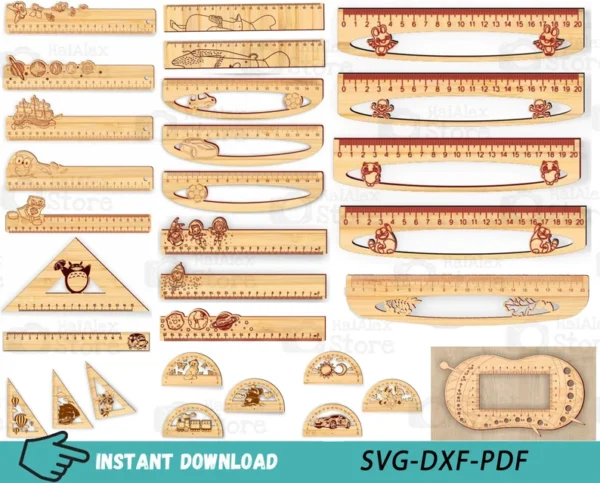 40 Disenos De Archivos De Corte Laser De Regla De Madera Creativo Digital