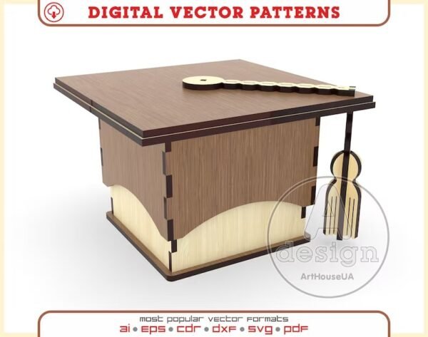 Caja De Regalo De Graduacion Con Borla Creativo Digital