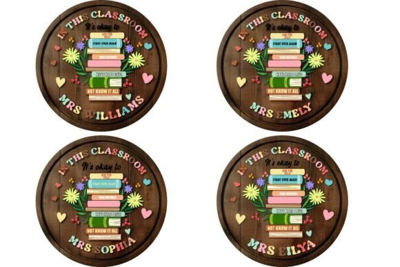 Cartel De Bienvenida Para El Aula Del Profesor Creativo Digital