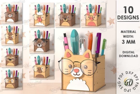 Lapicero Con Soporte Para Gafas Creativo Digital