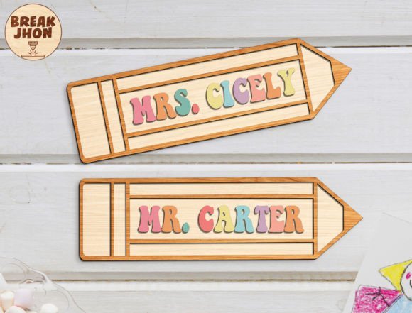 Letrero De Lapiz Para Maestro Creativo Digital