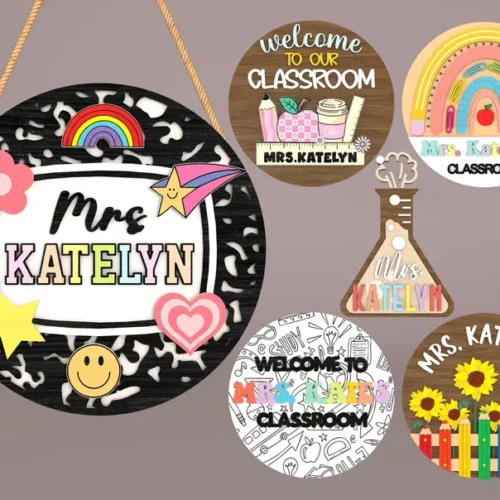 Letrero Para Puerta De Maestro Personalizado Creativo Digital