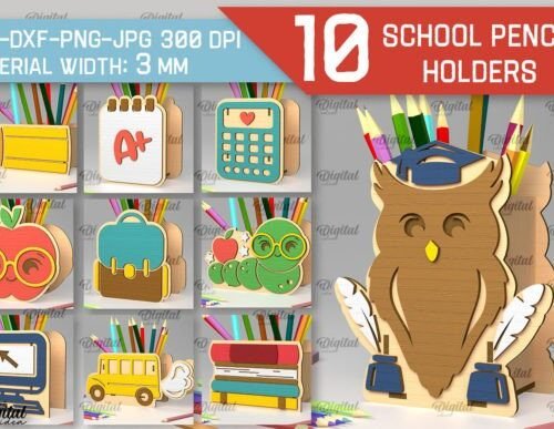 Lote De Portalapices Escolares 2 Creativo Digital