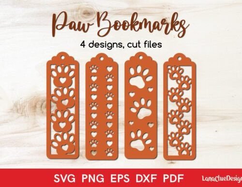 marcapaginas-con-forma-de-pata-de-perro-y-corazones-creativo-digital Marcapaginas Con Forma De Pata De Perro Y Corazones Creativo Digital