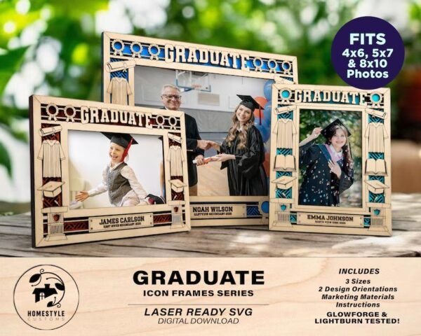 Marcos Con Iconos Para Graduados Creativo Digital