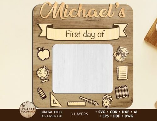 Plantilla Recortable Para El Cartel Del Primer Dia De Clases Creativo Digital