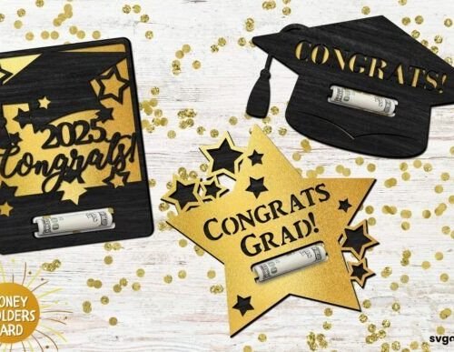 Porta Billetes De Graduacion Creativo Digital