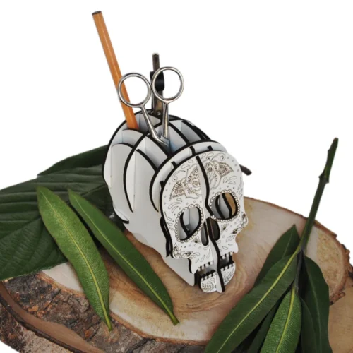 Portalapices De Calavera Creativo Digital