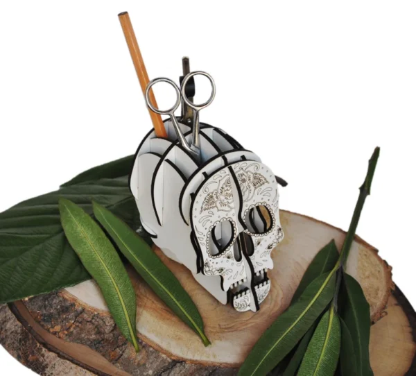 Portalapices De Calavera Creativo Digital