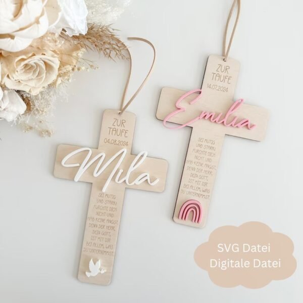 Cruz Para Bautismo Comunion Creativo Digital