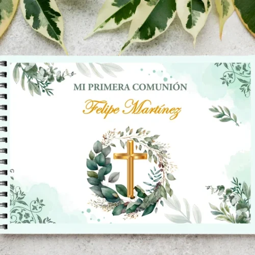 Kit Imprimible Printable Libro De Firmas Mi Primera Comunion Creativo Digital