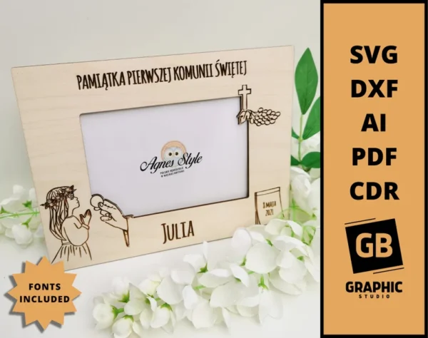 Marco De Fotos De Recuerdo De Primera Comunion Creativo Digital