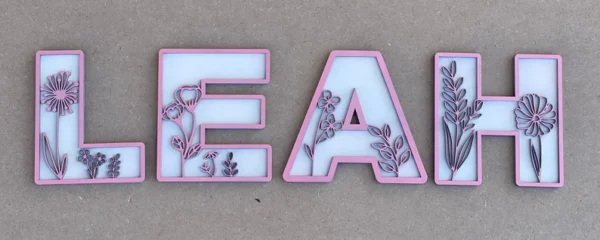 Alfabeto Completo De Flores Silvestres Creativo Digital