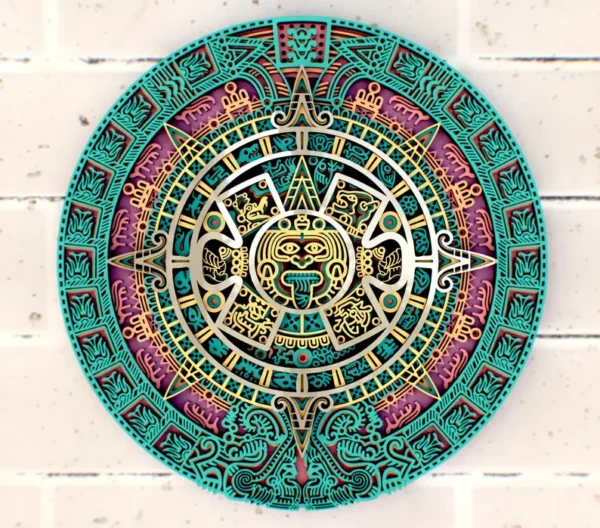 Calendario Azteca Mandala Creativo Digital