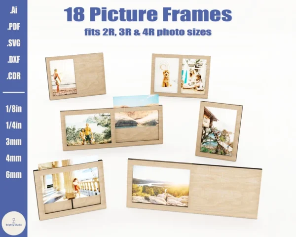 Conjunto De Marcos De Fotos Creativo Digital