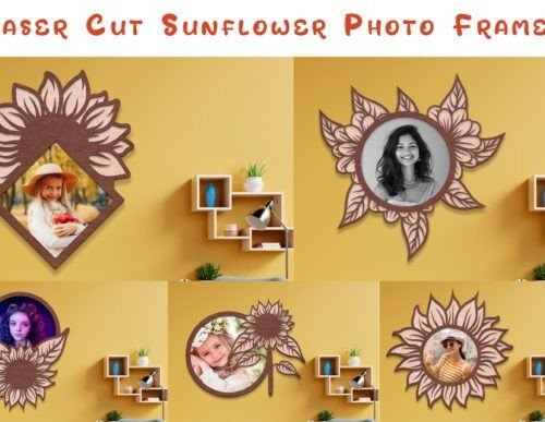 Conjunto De Marcos De Fotos De Girasoles Creativo Digital