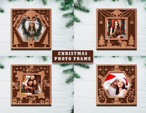 Conjunto De Marcos De Fotos Navidenos Creativo Digital