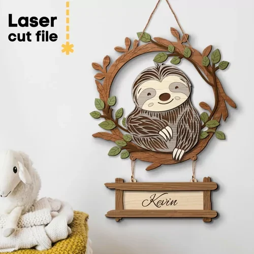 corona-de-perezoso-con-nombre-de-bebe-creativo-digital Corona De Perezoso Con Nombre De Bebe Creativo Digital