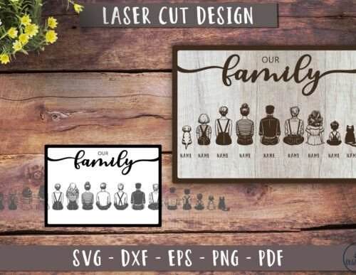 Cuadro Familiar Personalizado Creativo Digital