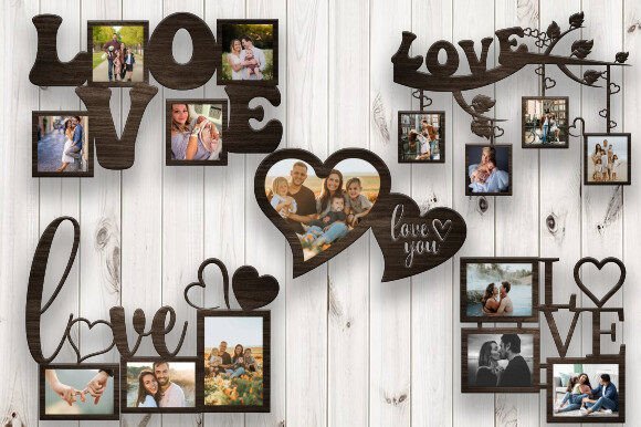 Paquete De Marcos De Fotos Para San Valentin 2 Creativo Digital