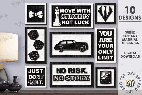 Paquete De Mini Letreros Creativo Digital