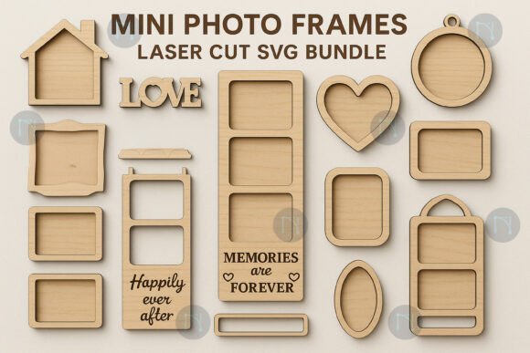 Paquete De Mini Marcos De Fotos 4 Creativo Digital