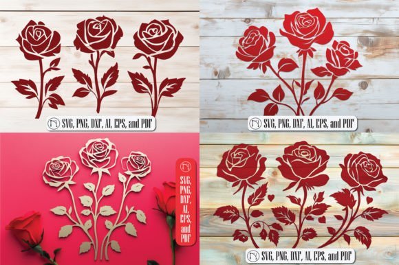 Paquete De Rosas Para El Dia De San Valentin Creativo Digital