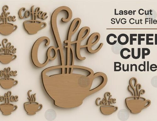 Paquete De Taza De Cafe Creativo Digital