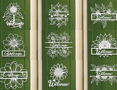 signo-de-bienvenida-de-girasol-creativo-digital Signo De Bienvenida De Girasol Creativo Digital