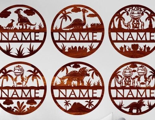 signo-de-nombre-de-dinosaurio-creativo-digital Signo De Nombre De Dinosaurio Creativo Digital