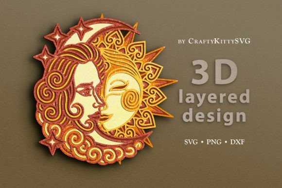 Sol Y Luna Boho Creativo Digital