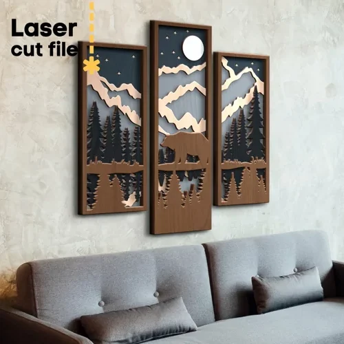 Triptico De Oso Creativo Digital