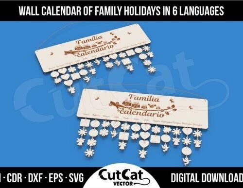 6 Calendarios De Pared Familiares Festivos Con Buhos Creativo Digital