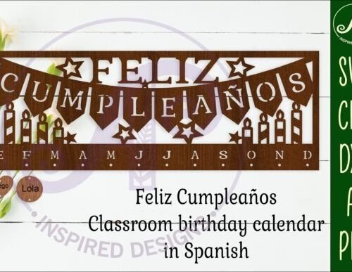 Letrero Para Aula De Espanol Con Mensaje De Feliz Cumpleanos Creativo Digital