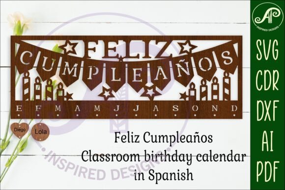 Letrero Para Aula De Espanol Con Mensaje De Feliz Cumpleanos Creativo Digital