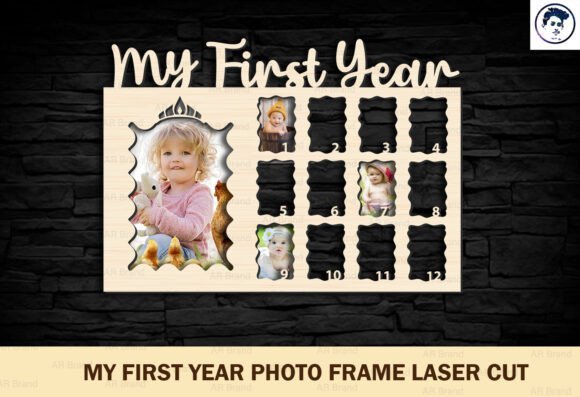 Marco De Fotos De Mi Primer Ano 5 Creativo Digital