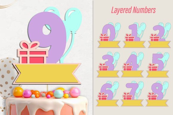 Numeros De Cumpleanos Creativo Digital