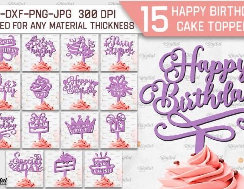 paquete-de-adornos-para-tartas-de-cumpleanos-creativo-digital Paquete De Adornos Para Tartas De Cumpleanos Creativo Digital