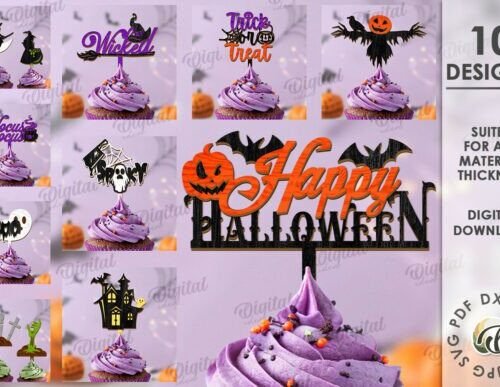 paquete-de-adornos-para-tartas-de-halloween-creativo-digital Paquete De Adornos Para Tartas De Halloween Creativo Digital