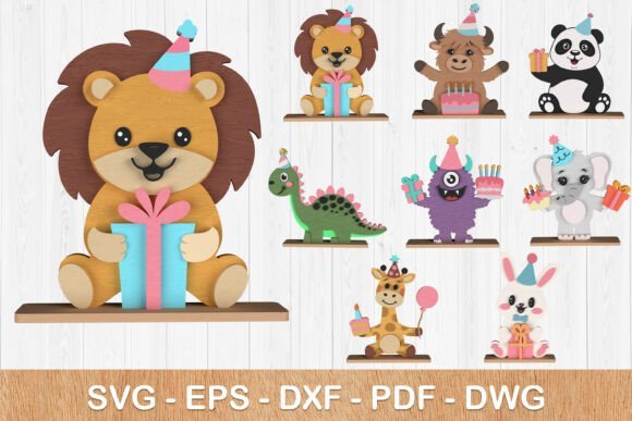 Paquete De Animales Para Fiesta De Cumpleanos Creativo Digital