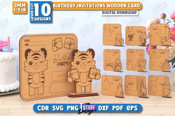 Paquete De Invitaciones De Cumpleanos Creativo Digital