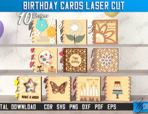 Paquete De Tarjetas De Cumpleanos 3 Creativo Digital