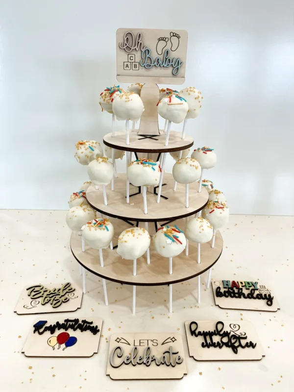 Soporte De Bandeja Escalonada Cake Pop Creativo Digital