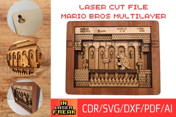 Escenario Multicapa Mario Bowser Creativo Digital