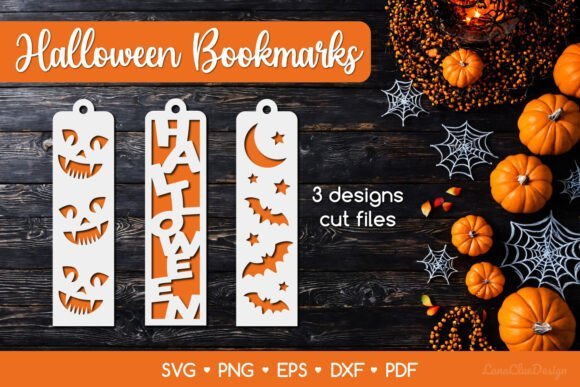 3 Marcadores De Halloween De Dos Capas Creativo Digital