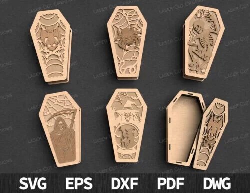 Halloween-Coffin-Box-creativo-digital Halloween Coffin Box Creativo Digital