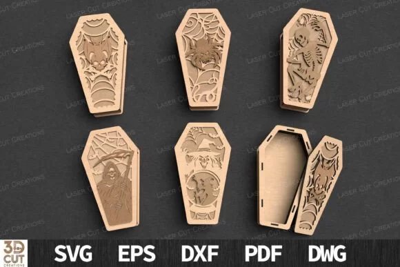 Halloween Coffin Box Creativo Digital