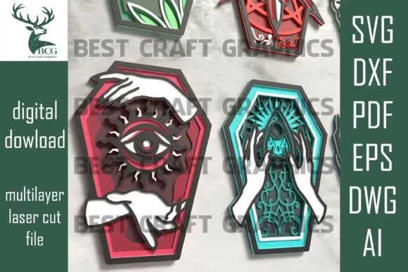 Halloween Coffin Creativo Digital